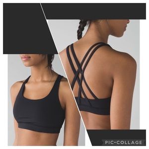 Lululemon Black Energy Sports Bra Size 4